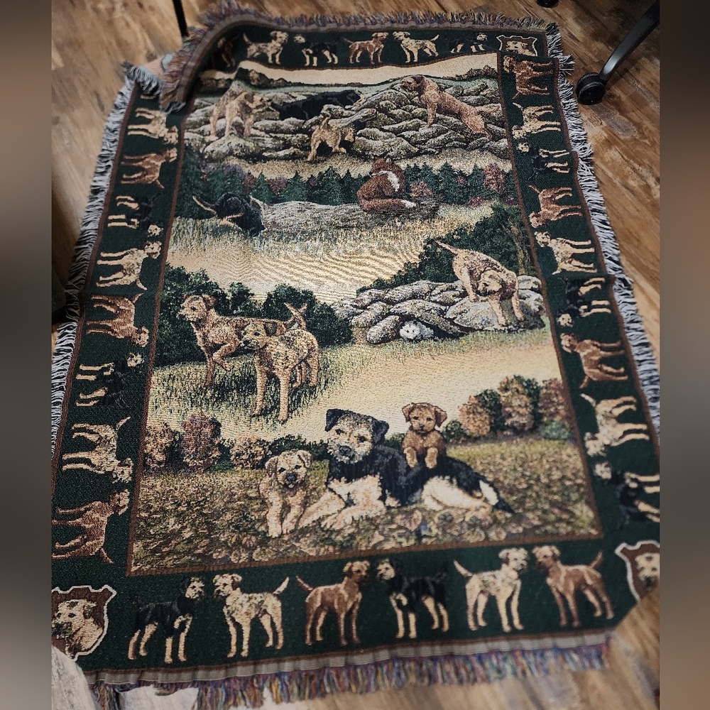 Gone Doggin Terrier Blanket